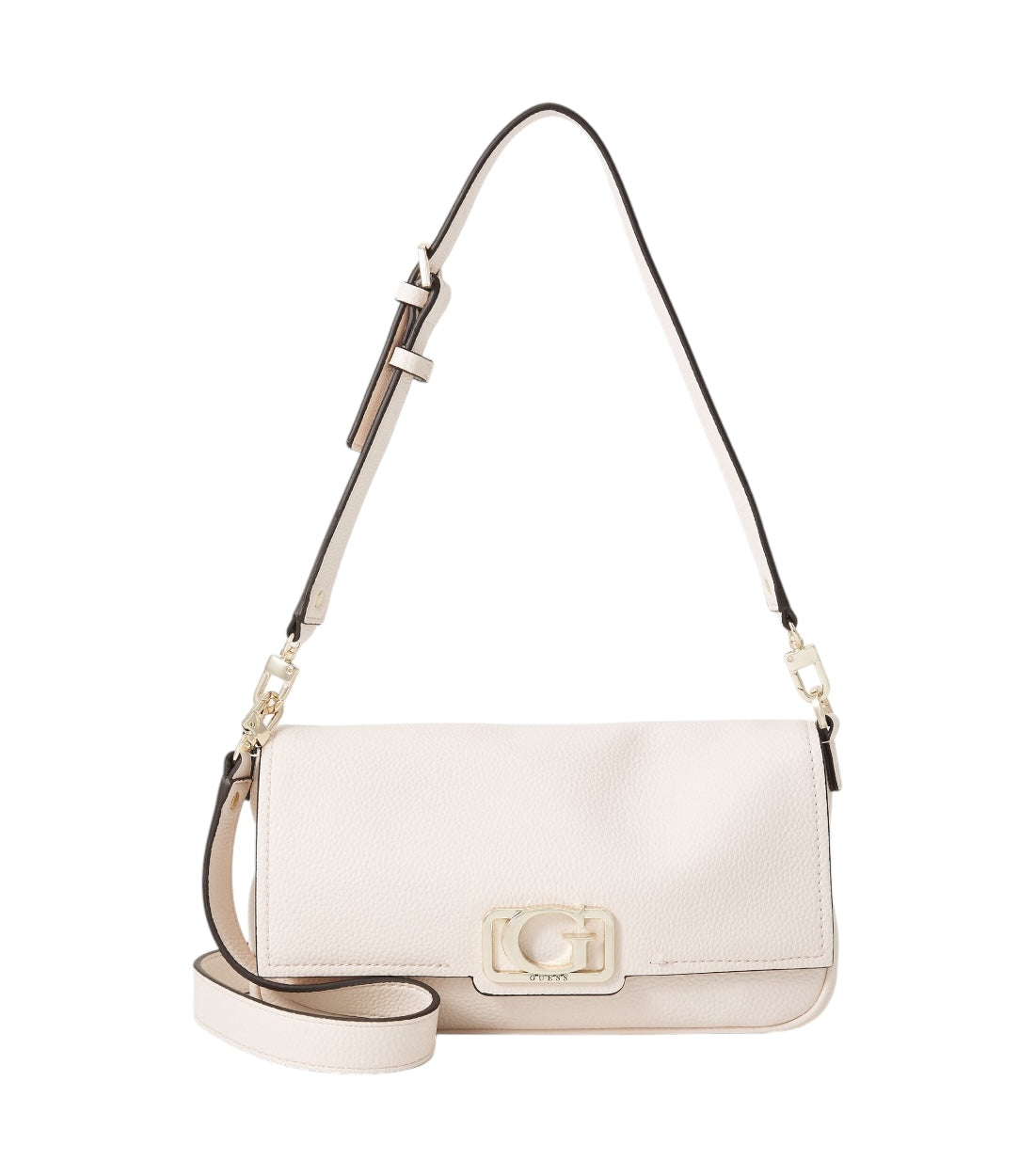 White circe flap shoulder bag