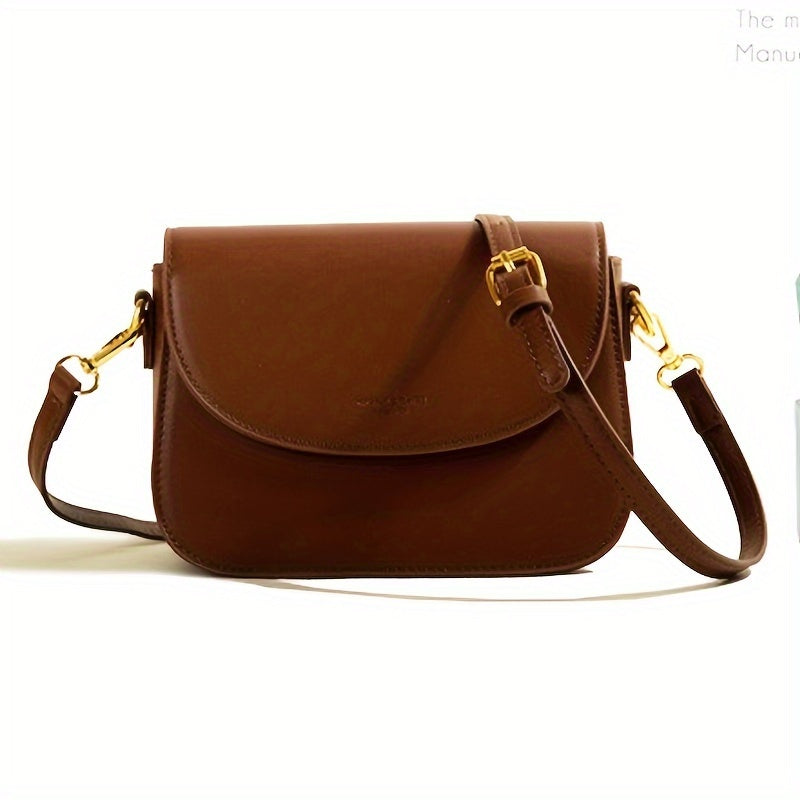 Retro Schoudertas – Elegant & Compact with gold details