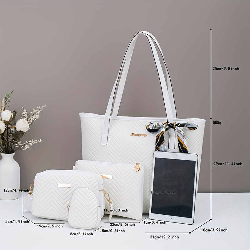 4-Delige Tassen Set – Elegant, Praktisch & Perfect voor Elke Dag