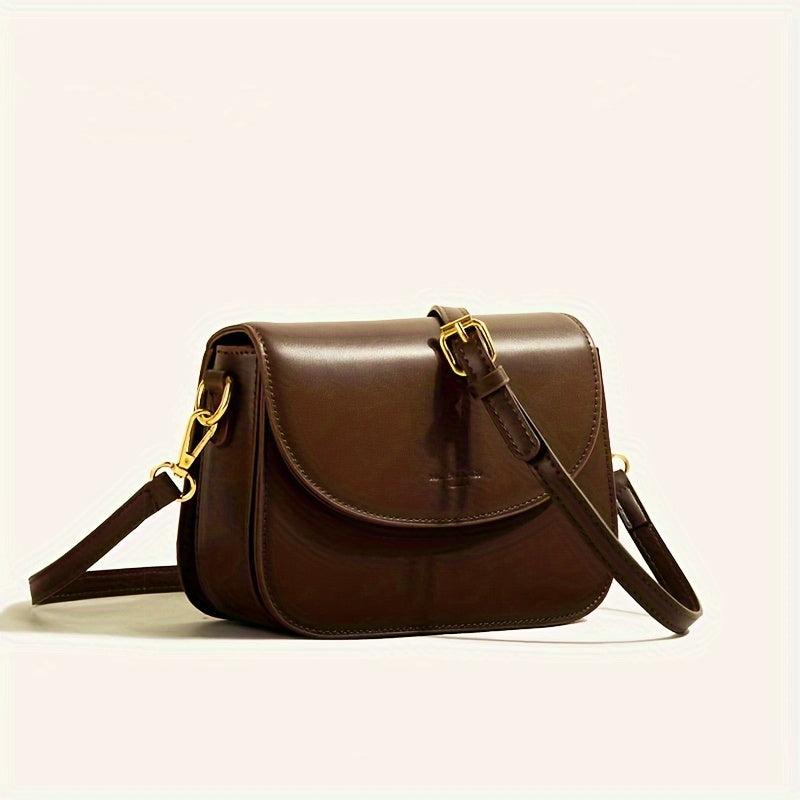 Retro Schoudertas – Elegant & Compact with gold details