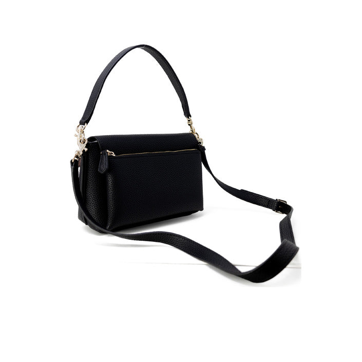 Black Brenton Flap Shoulder Bag