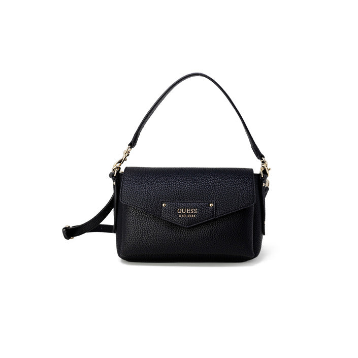 Black Brenton Flap Shoulder Bag