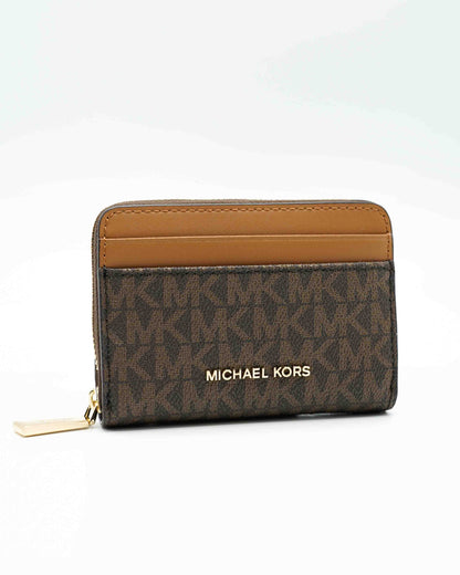 Jet Set Brown Zip Wallet