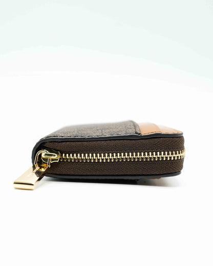 Jet Set Brown Zip Wallet