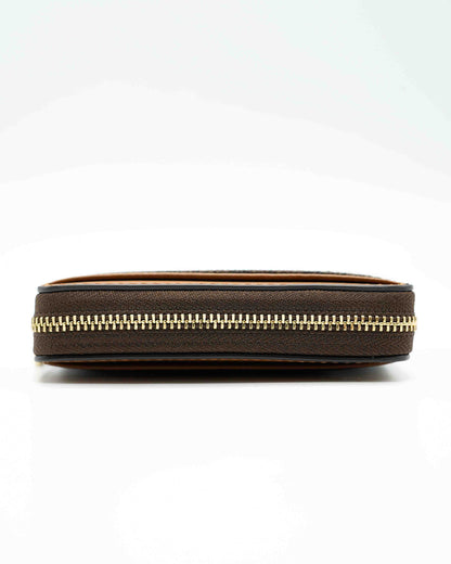 Jet Set Brown Zip Wallet