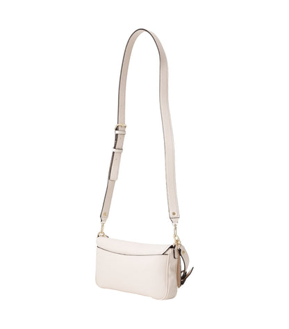 White circe flap shoulder bag