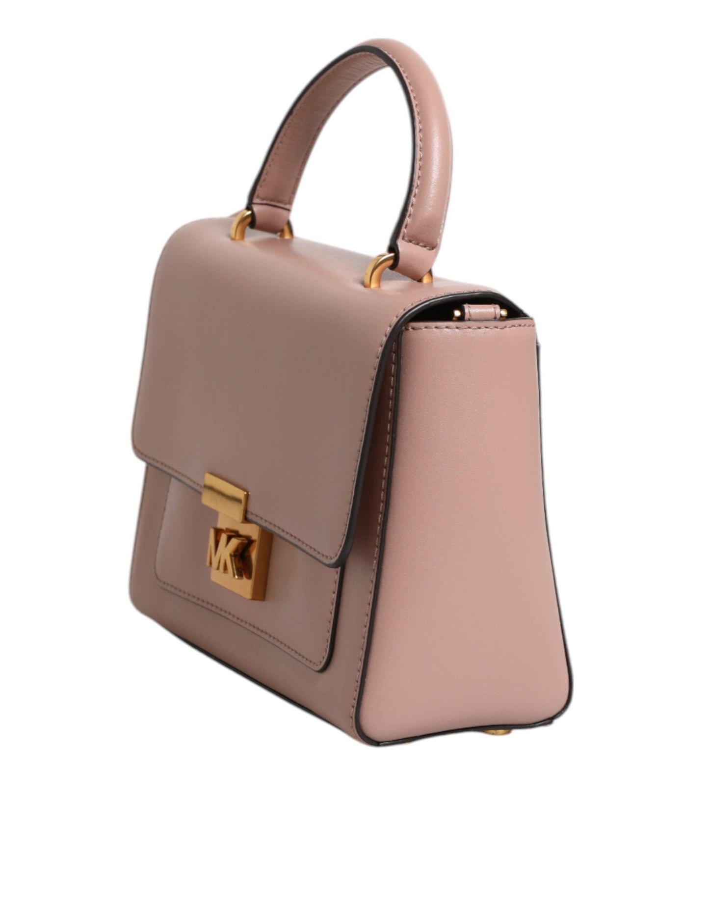 Pink Leather Logo Plaque Crossbody MINDY Bag