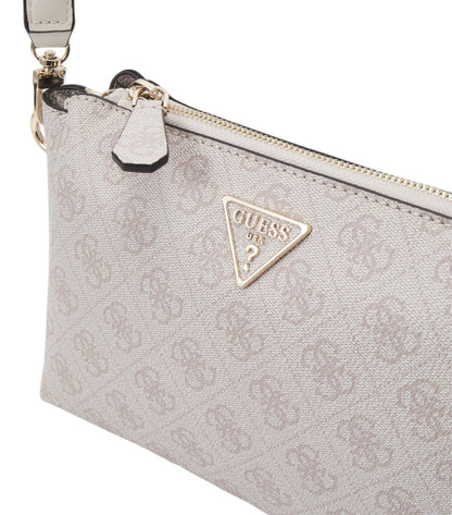 Pink Noelle Tri-Compartment Xbody Shoulder Bag