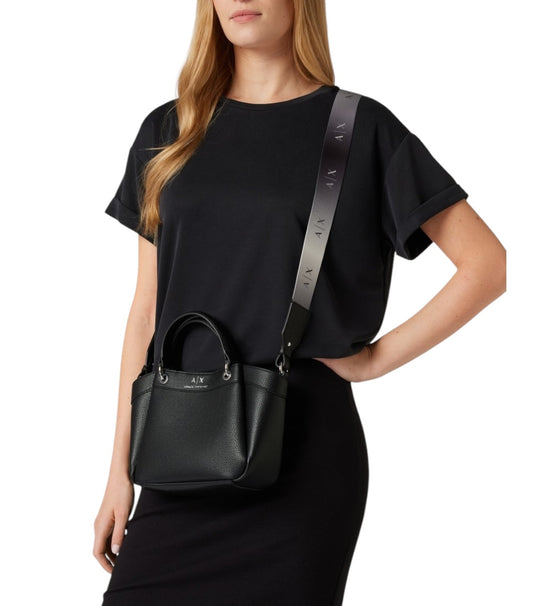Black wave bag with label details