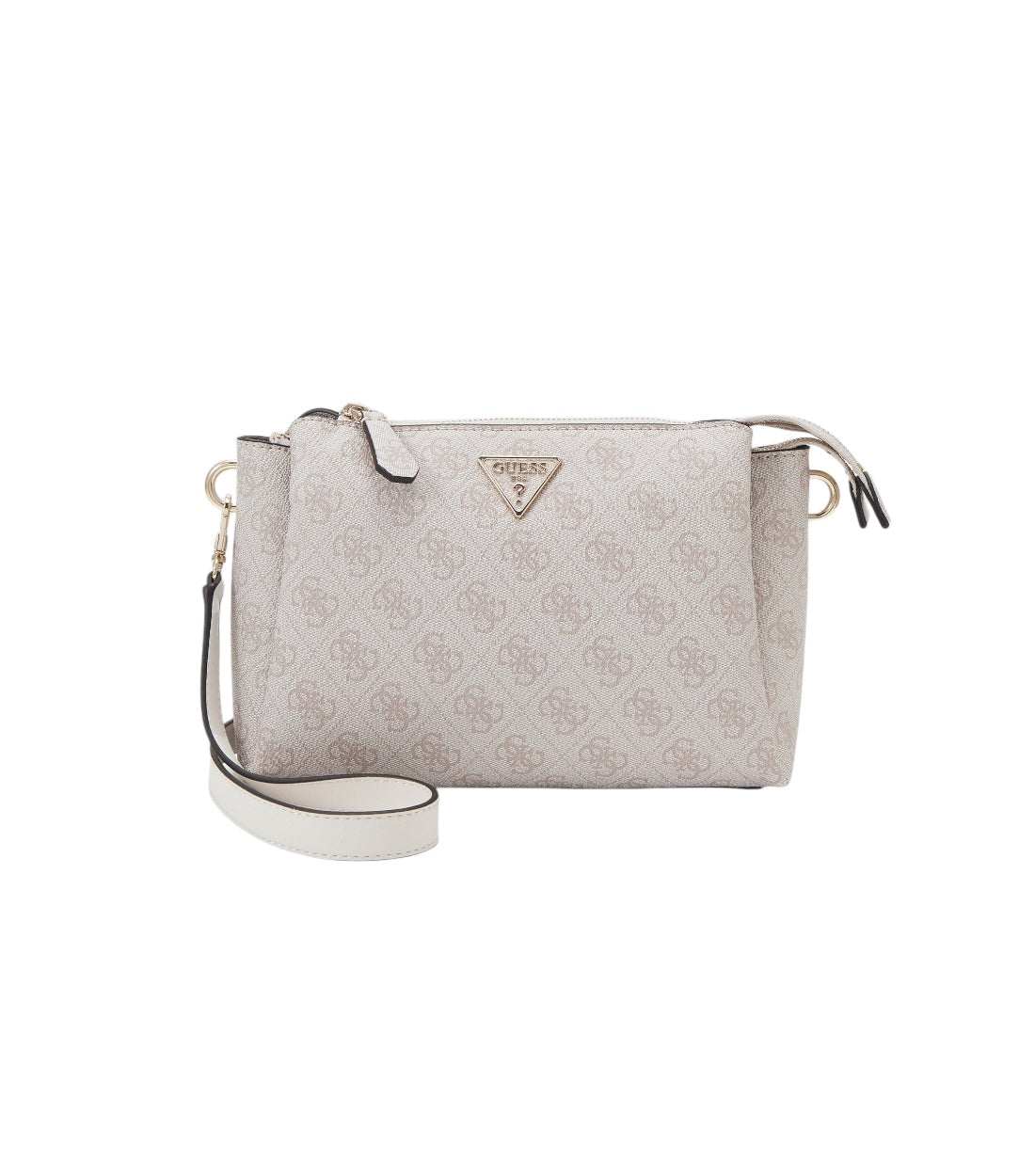 Pink Noelle Tri-Compartment Xbody Shoulder Bag