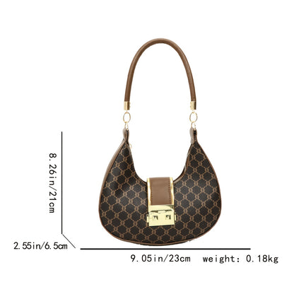 Geometric Schoudertas – Elegant design with gold details